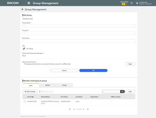 Application screen illustration